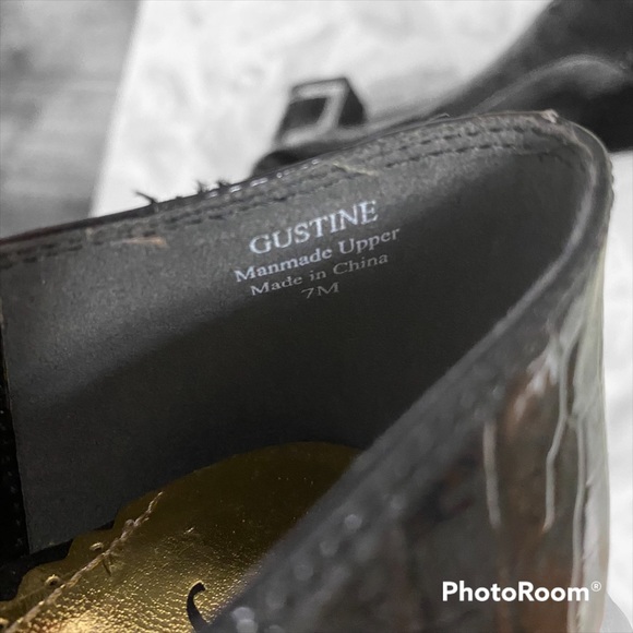 J. Renee Black Reptile Skin Patterned Shoes - Picture 9 of 9
